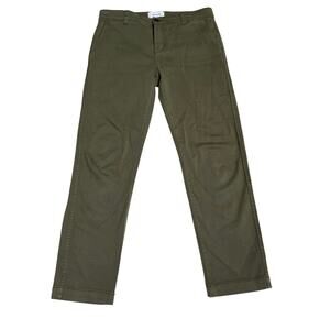 Current/Elliot Chino Pants Women's 26 Olive Green Straight Leg